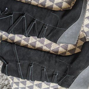 Bearpaw black suede knee high boot, size 7